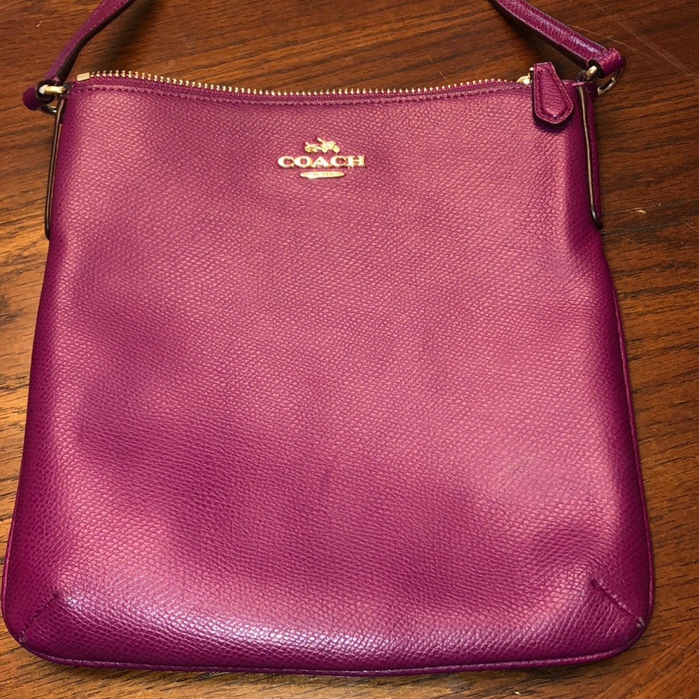 Purple Coach Crossbody Bag